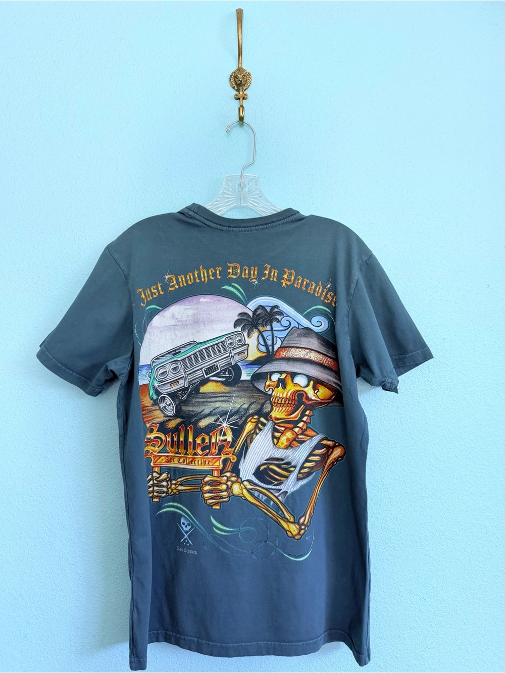 Sullen Paraiso Tee, Dark Teal